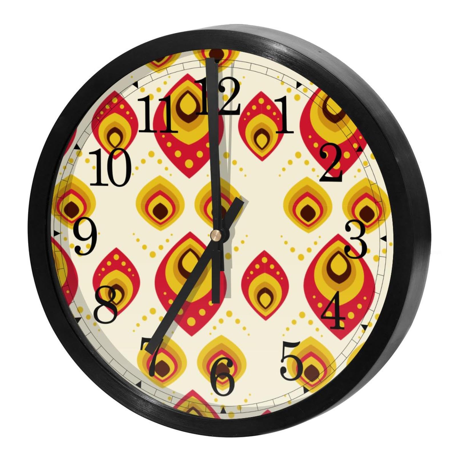 Horloge murale silencieuse paon, l'élégance poétique au cœur de votre maison et de votre bureau