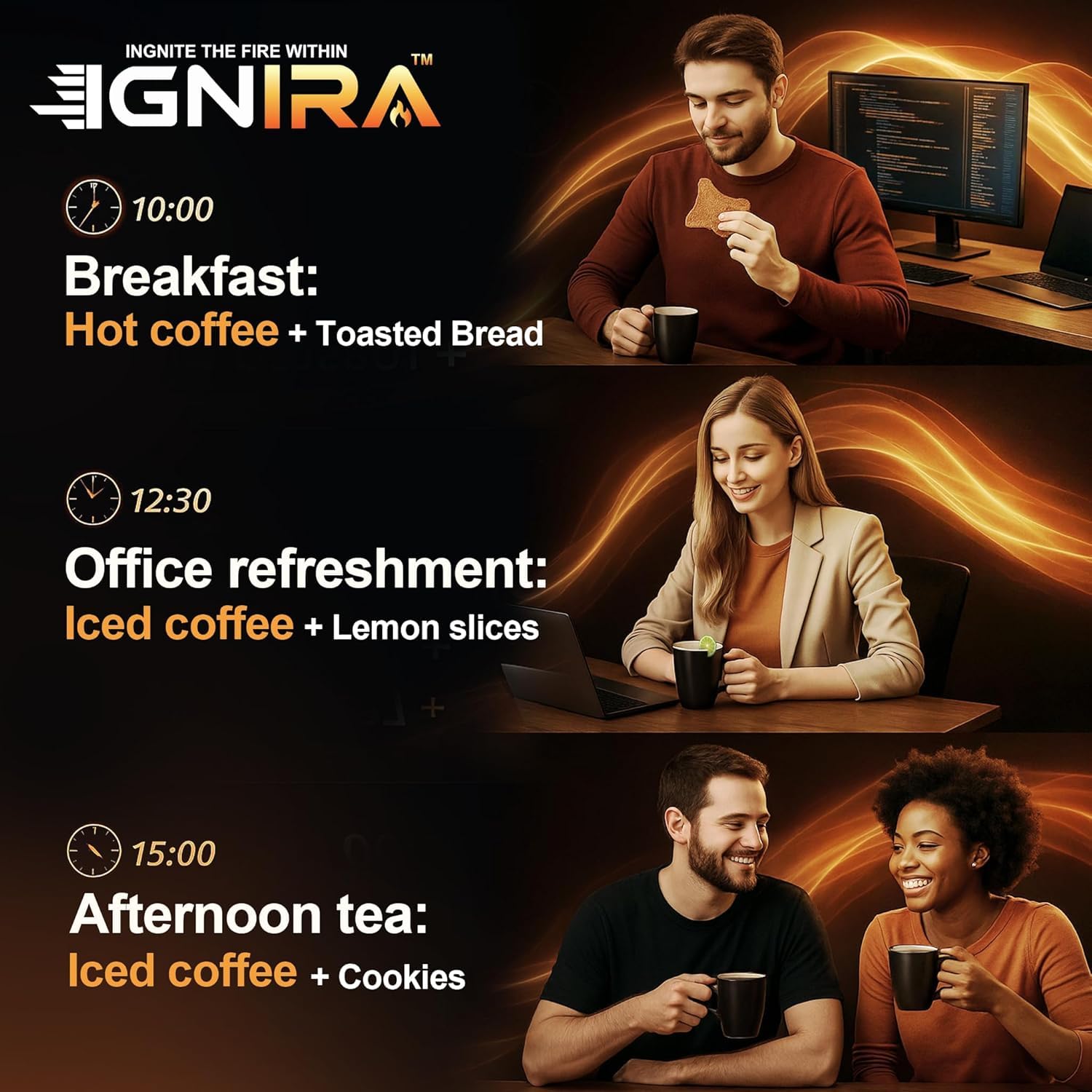 IGNIRA Original Instant Coffee – Hot or Iced Milk Coffees, Premium Robusta Instant Coffee Packets, Not Too Sweet, No Cholesterol, No Soybeans, Ready-to-Mix, Delicious, Easy-to-Make ,100 Single-Serve Sticks, Pack of 5 (12.69 oz x 5)
