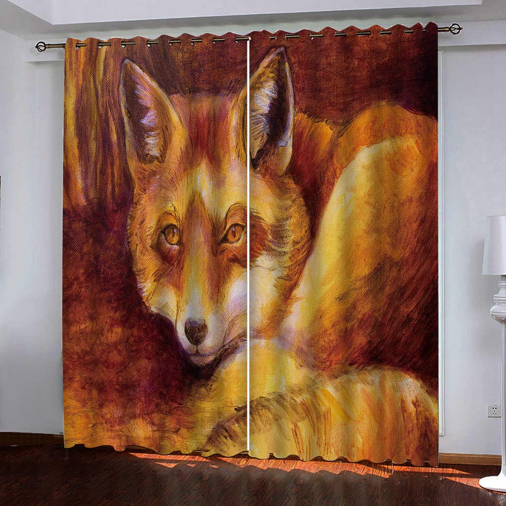 Rideaux et draperies intérieurs renard pour salon et chambre de bébé