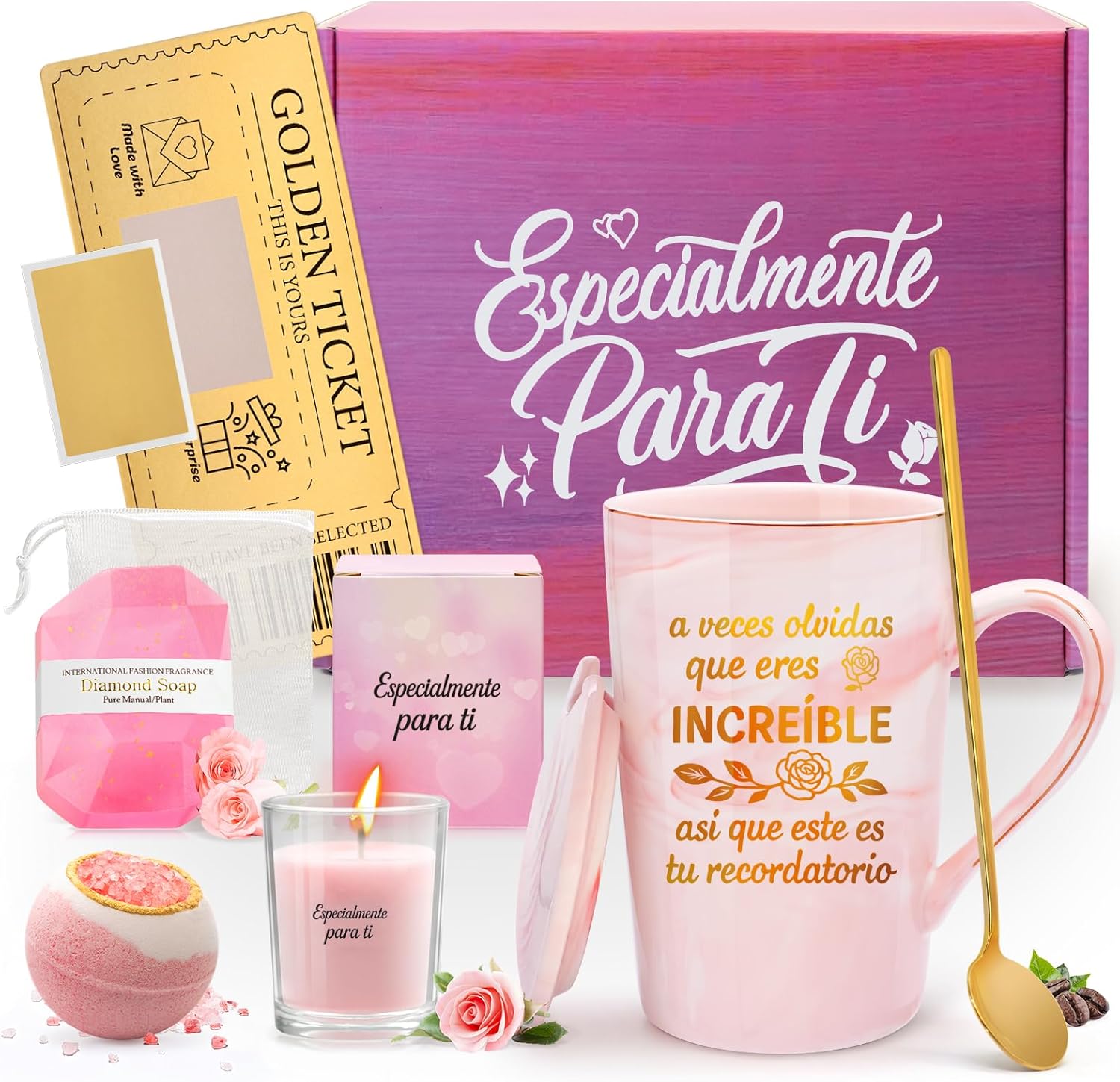 Set de tazas tipo mug de 340 ml, regalo original para mujer