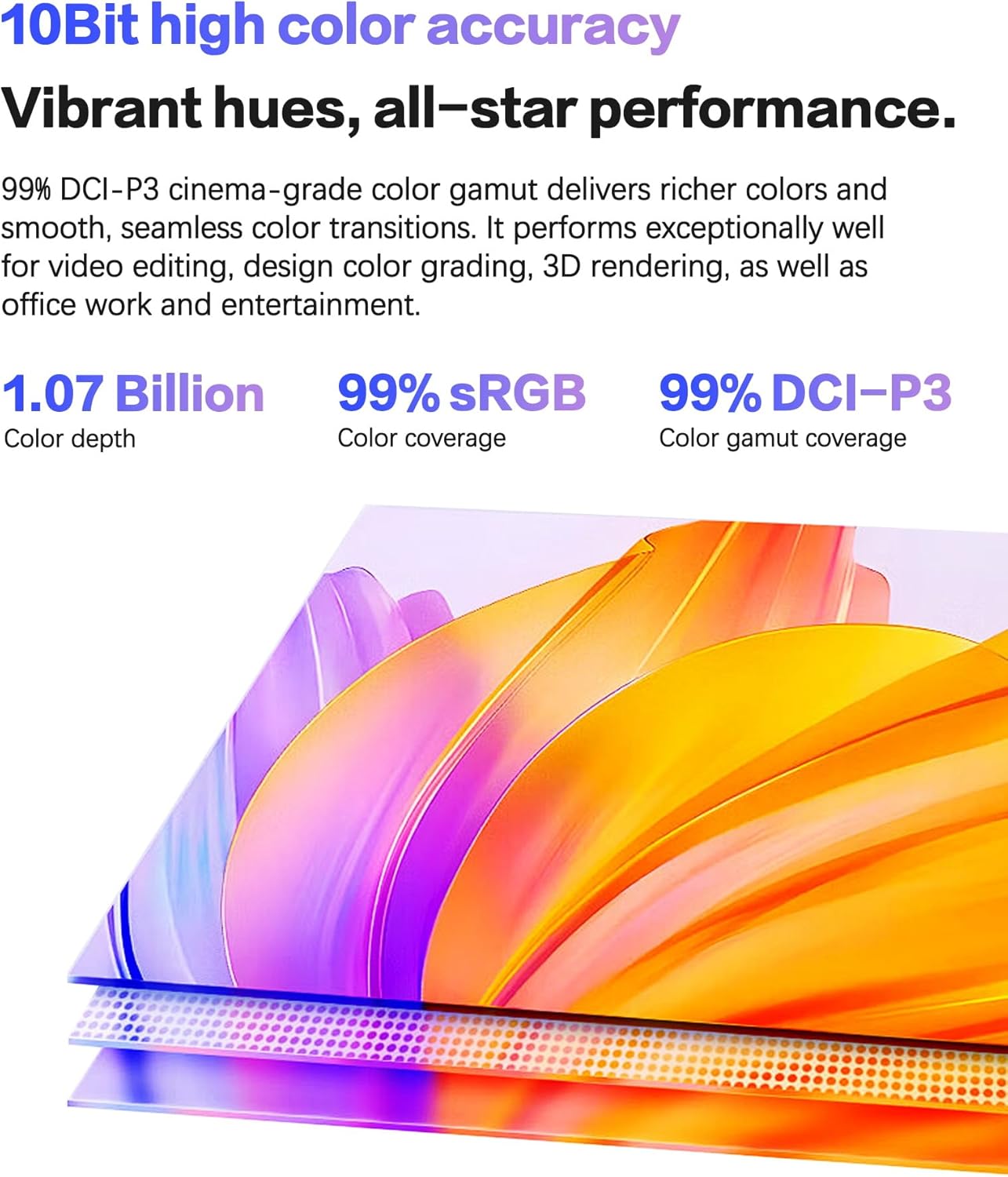 Kuycon 27 inch G27P Computer Monitor Full HD (5120x2880) 16:9 Display, IPS Panel, 99% sRGB, USB-C, DP, HDMI, PD100W Reverse Charging for Office and Home (Honeycomb - with Stand)