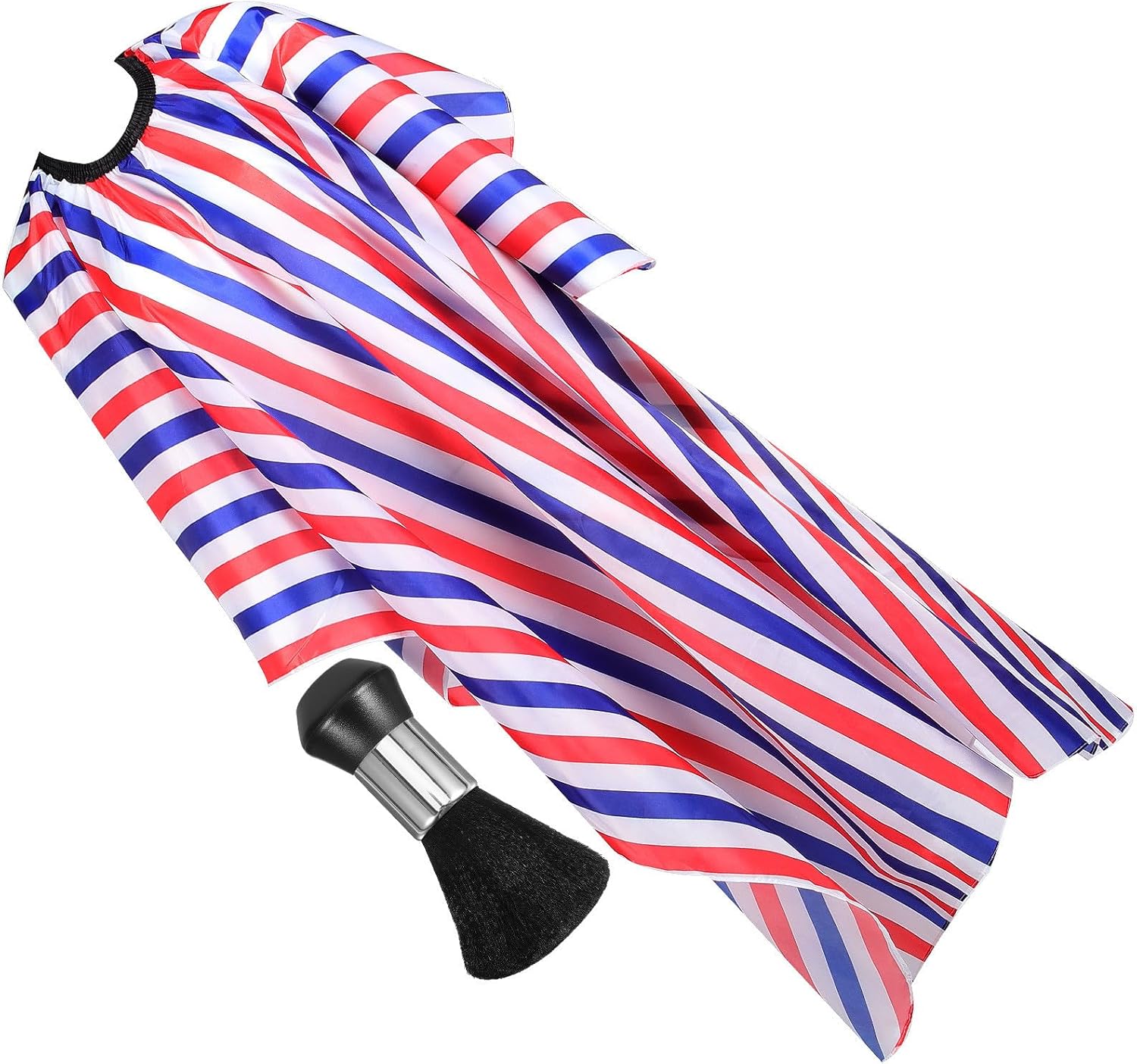 Hair Cutting Apron Salon Cape for Adults with Neck Duster Brush, Easy to Carry Polyester Taffeta Barber Cape Prevents Staining Clothes for Hair Styling and Coloring