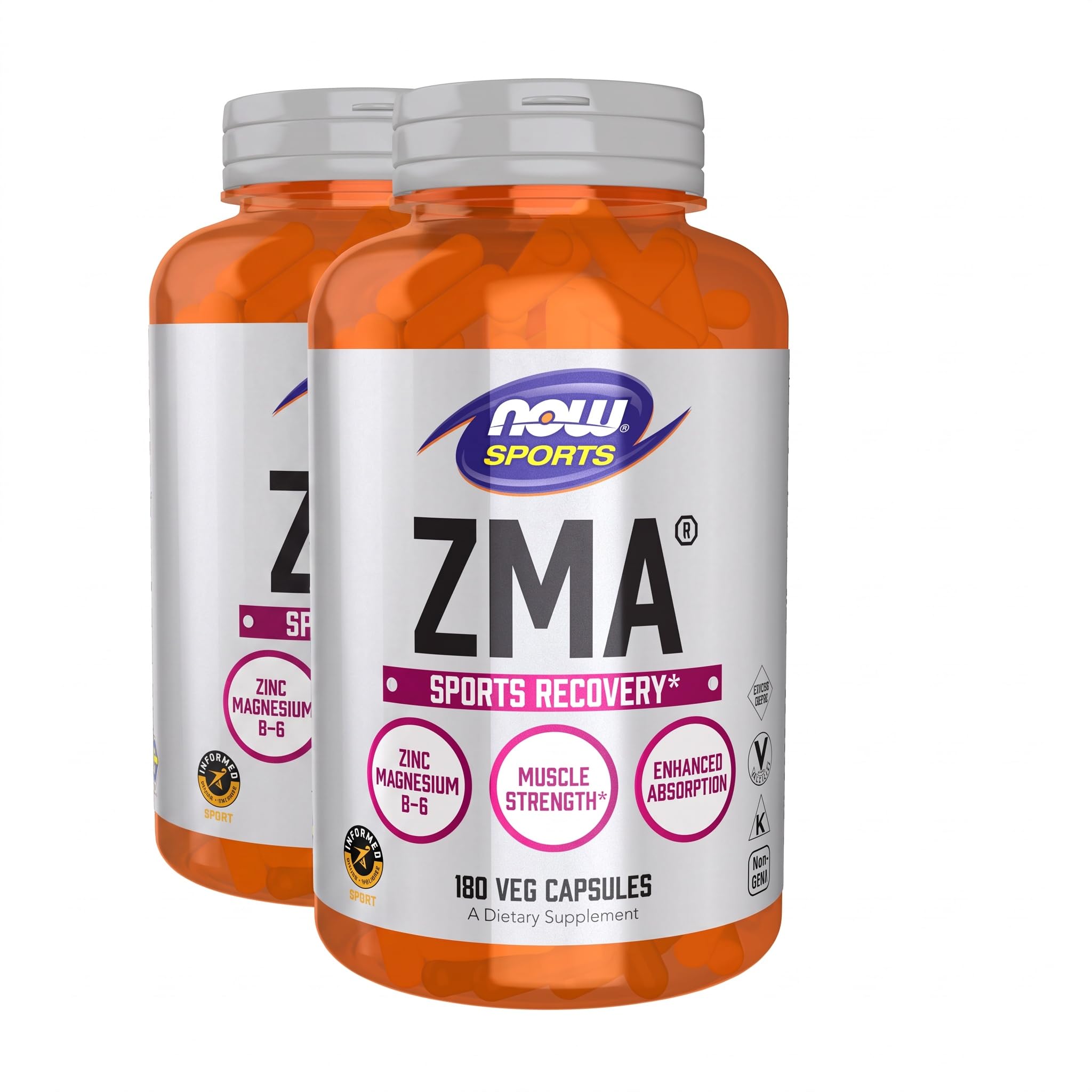 Now Sports, ZMA, Enhanced Absorption, Sports Recovery*, 180 Veg Caps — Amazon image 8