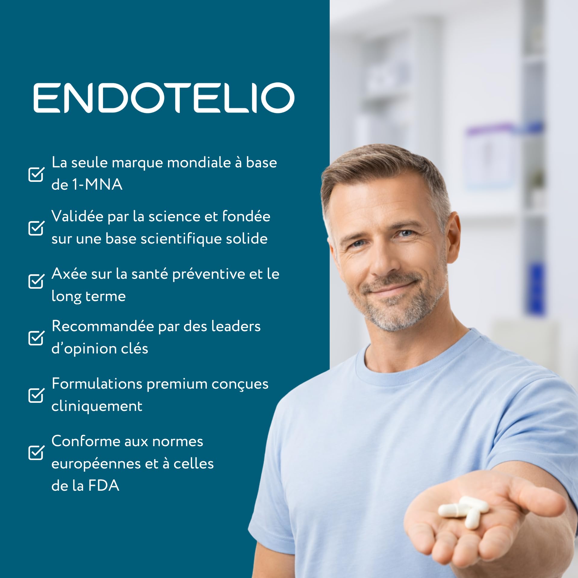 1-MNA, Supplément Anti-âge, Optimise le NAD+, Biohacking, Soutien à la Santé Cellulaire, Formulé Scientifiquement avec une Biodisponibilité Améliorée, 30 Capsules
