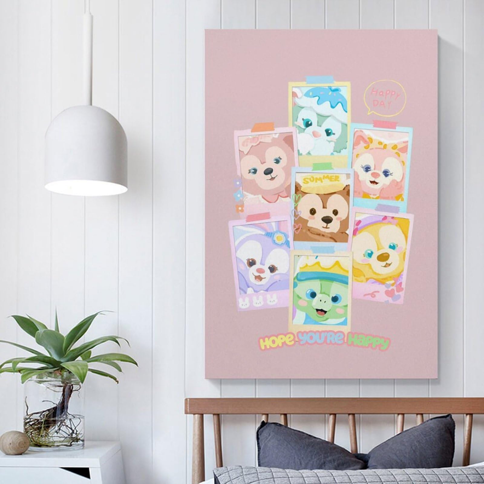 ディズニー壁掛けインテリア　ダッフィー Amazon.co.jp: ダッフィー フレンズ シェリーメイ アートポスター 飾り