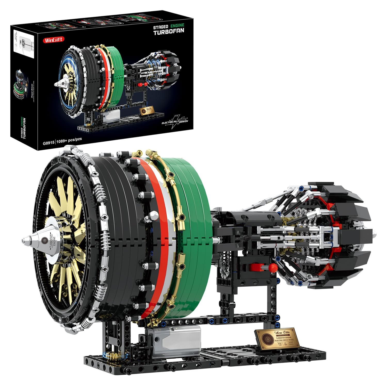 Turbojet Engine Building Set, Aircraft Engine Model kit that Run, Build Your Own Mini Air…