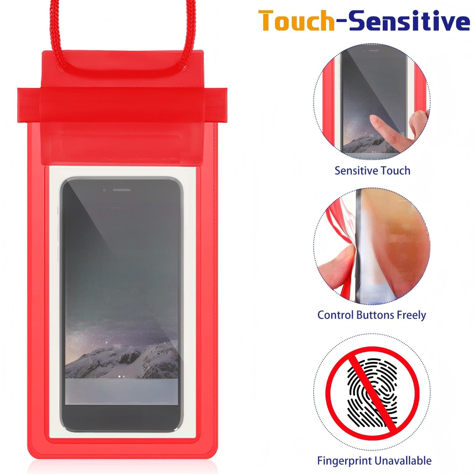 Amazon.com: Flutesan 50 Pack Clear Waterproof Phone Pouch