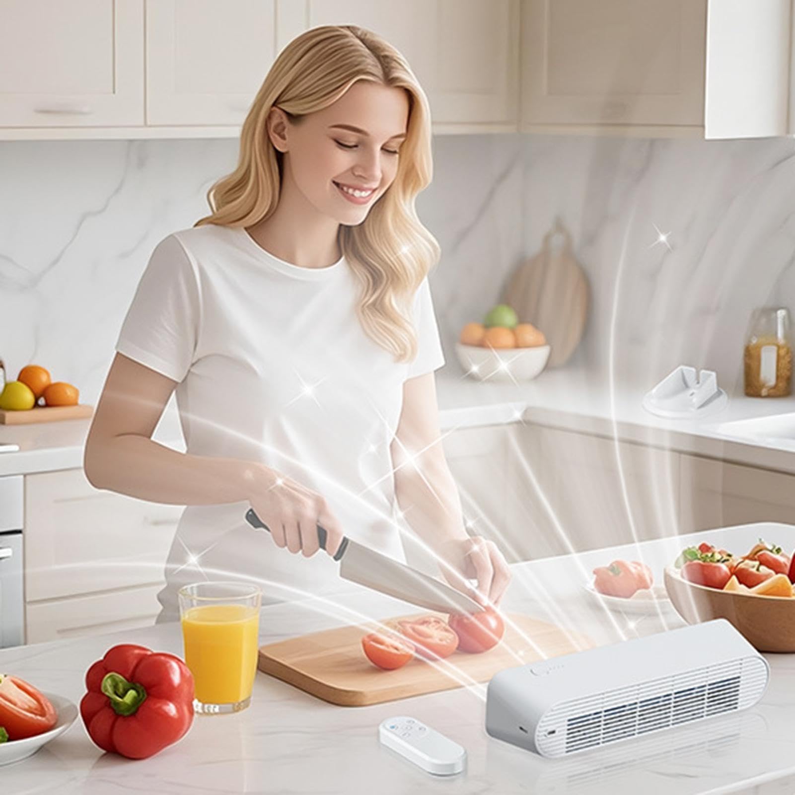 Ventilatore Torre Silenzioso Senza Lama Ricaricabile USB Oscillante | Ventilatore Torre USB-C Ricarica Rapida Uso Continuo Casa Camera Cucina Appartamento Lavoro Dormitorio Studio