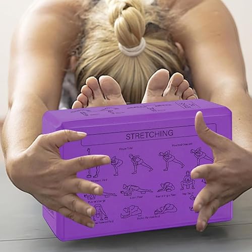 Miniatura 2 de YogaBrick - Juego de espuma ligera antideslizante de 9.1 x 5.9 x 3.0 in, equipo de bloque de apoyo para yoga, adorno multifuncional para mujeres,