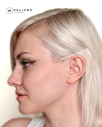 Miniatura 7 de Heliums Bobby Pins - Horquillas onduladas de 2 pulgadas, color metálico mate para cabello rubio medio a oscuro, 48 unidades