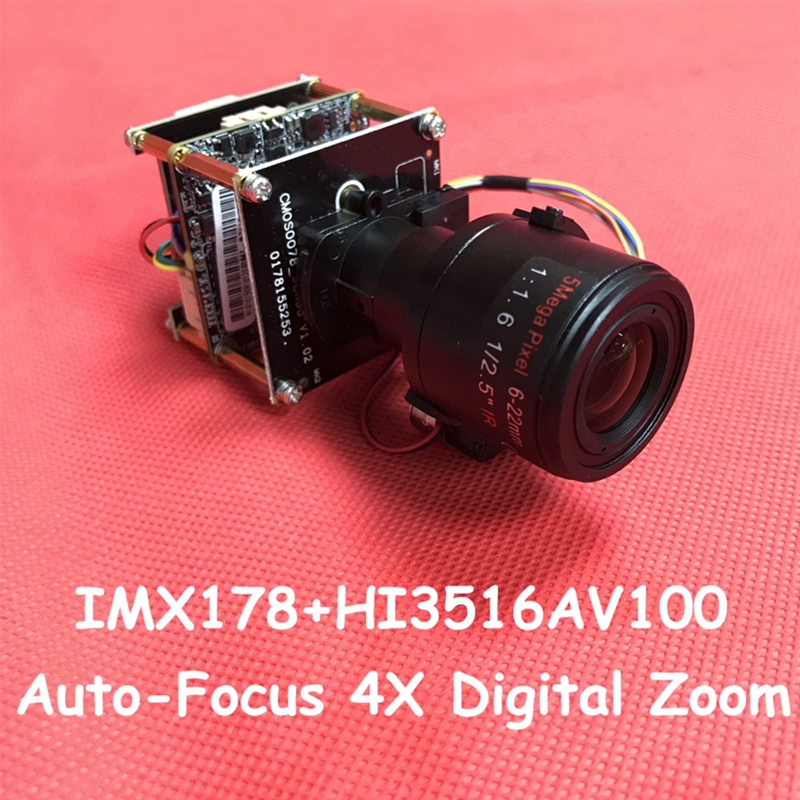 Telecamere d'azione Webcam Autofocus 5MP 4X Zoom digitale 6-22mm Lente motorizzata IP Camera IMX178 Hisilicon ICSee Tempo reale Tempo reale Tempo di sicurezza 25FPS Molteplici modalità di scatto, ripr