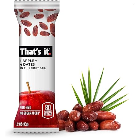 That S It Apple Dates 100 Natural Real Fruit Bar Best High Fiber Vegan Gluten Free Healthy Snack Paleo For Children Adults Non Gmo Sugar Free No Preservatives Energy Food 12 Pack