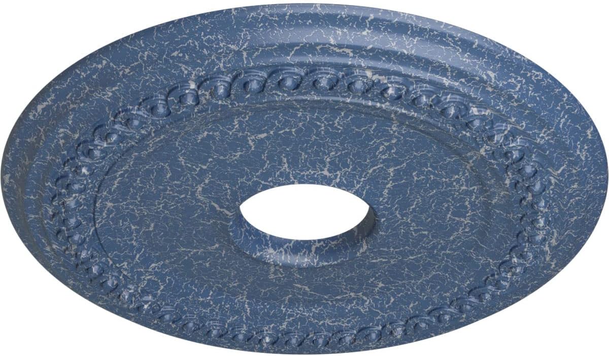 Ekena Millwork CM19CLAMC Classic Ceiling Medallion fits Canopies up to 12 3/4, Americana Crackle