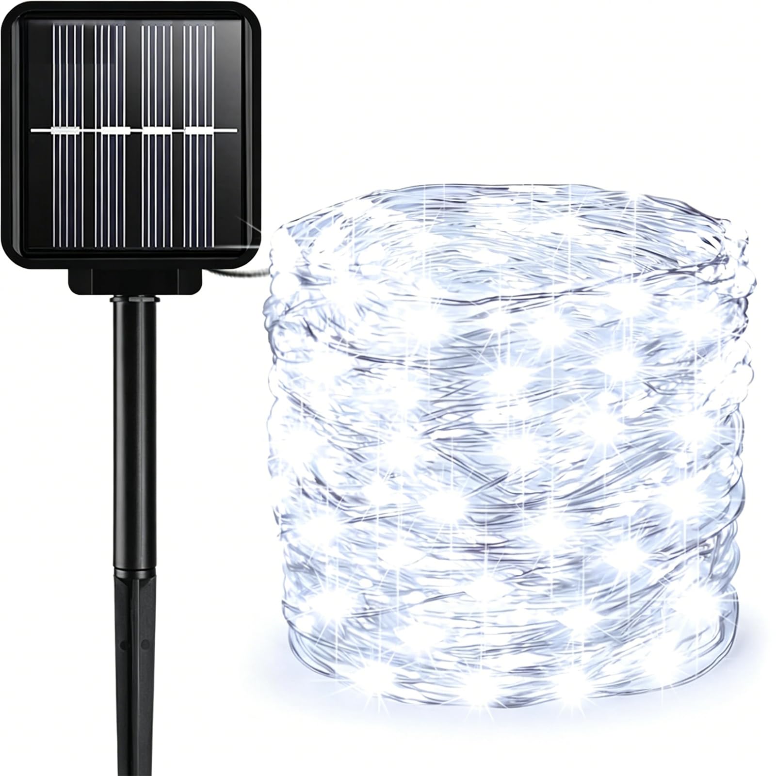 ENEN LED Solar Lights Outdoor Garden, 8 Modes Hanging Indoor/Garden Lights, IP43 Waterproof Garden Ornaments Outdoor, for Gazebo Patio Home Christmas Party Wedding Decor (White,32M/300LED)