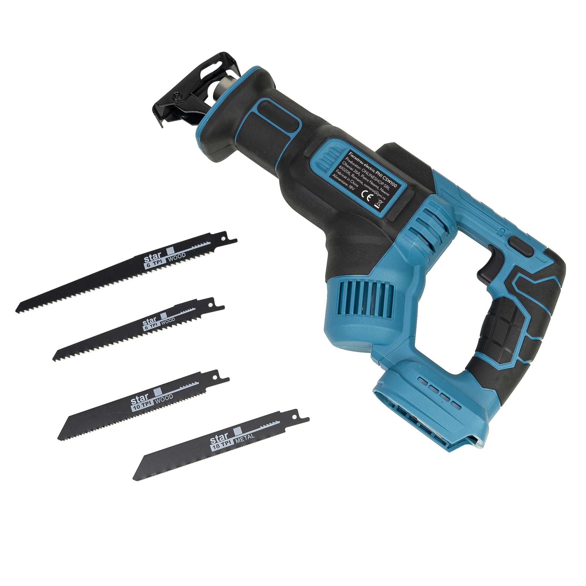 Alternativa sega elettrica PNI CSW100 senza batteria, 4 lame incluse