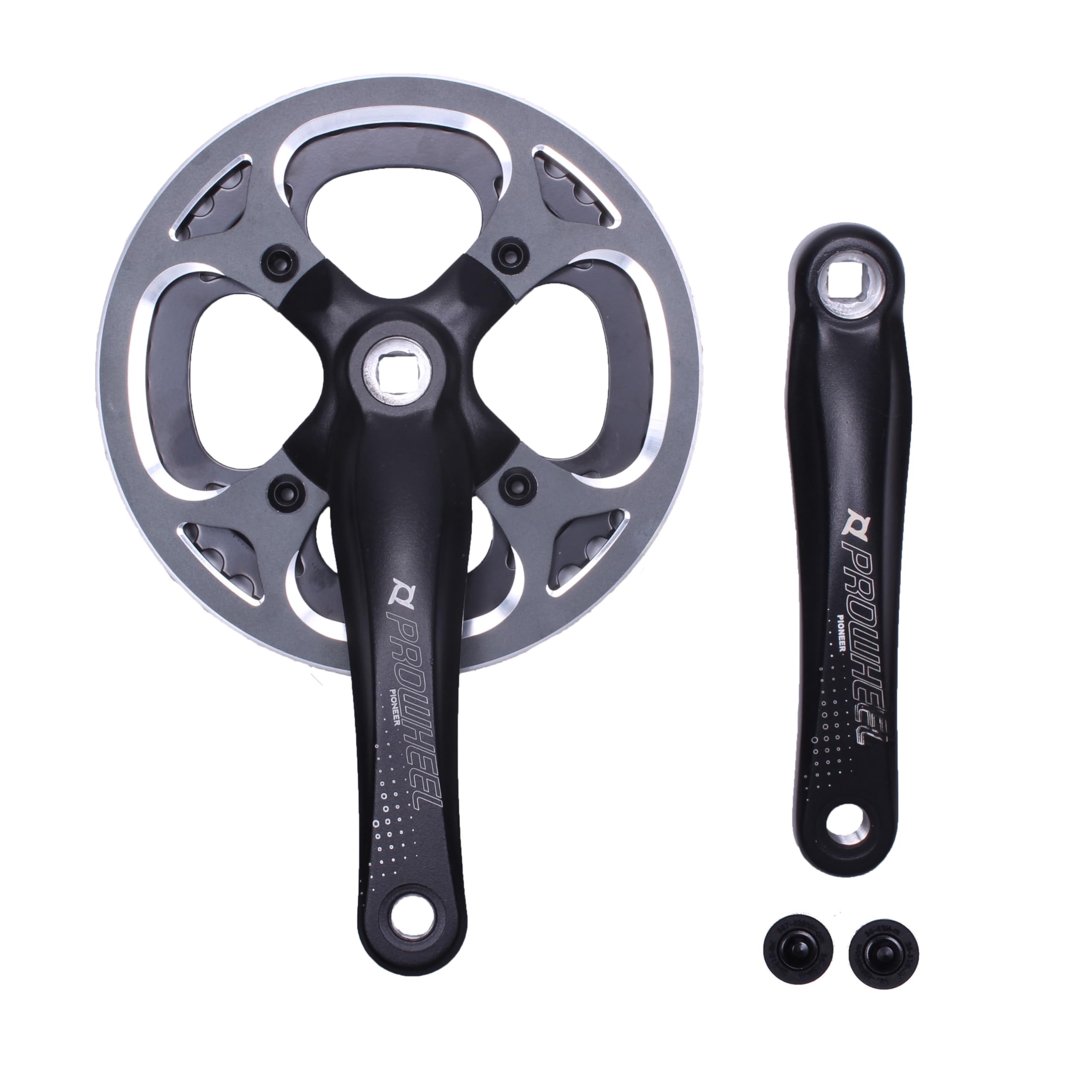 Rockible Pédalier De Vélo Pliable – 44 Dents, Manivelle 170 Mm, Alliage Alu, Couvre-Plateau – Pour Vélo Urbain Ou Pliant, Installation Facile
