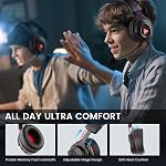 EKSA E900 Pro USB Gaming Headset, Wired Headphone with Microphone Noise Cancelling, Detachable Mic, 7.1 Surround Sound, USB & 3.5MM 2m Long Cord,Headphones for PC, PS5, Xbox, Switch, Computer, Laptop