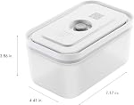 ZWILLING Fresh & Save Vacuum Sealer Large Airtight Food Storage Container, Meal Prep Container, Food Saver, BPA Free, 3-pc