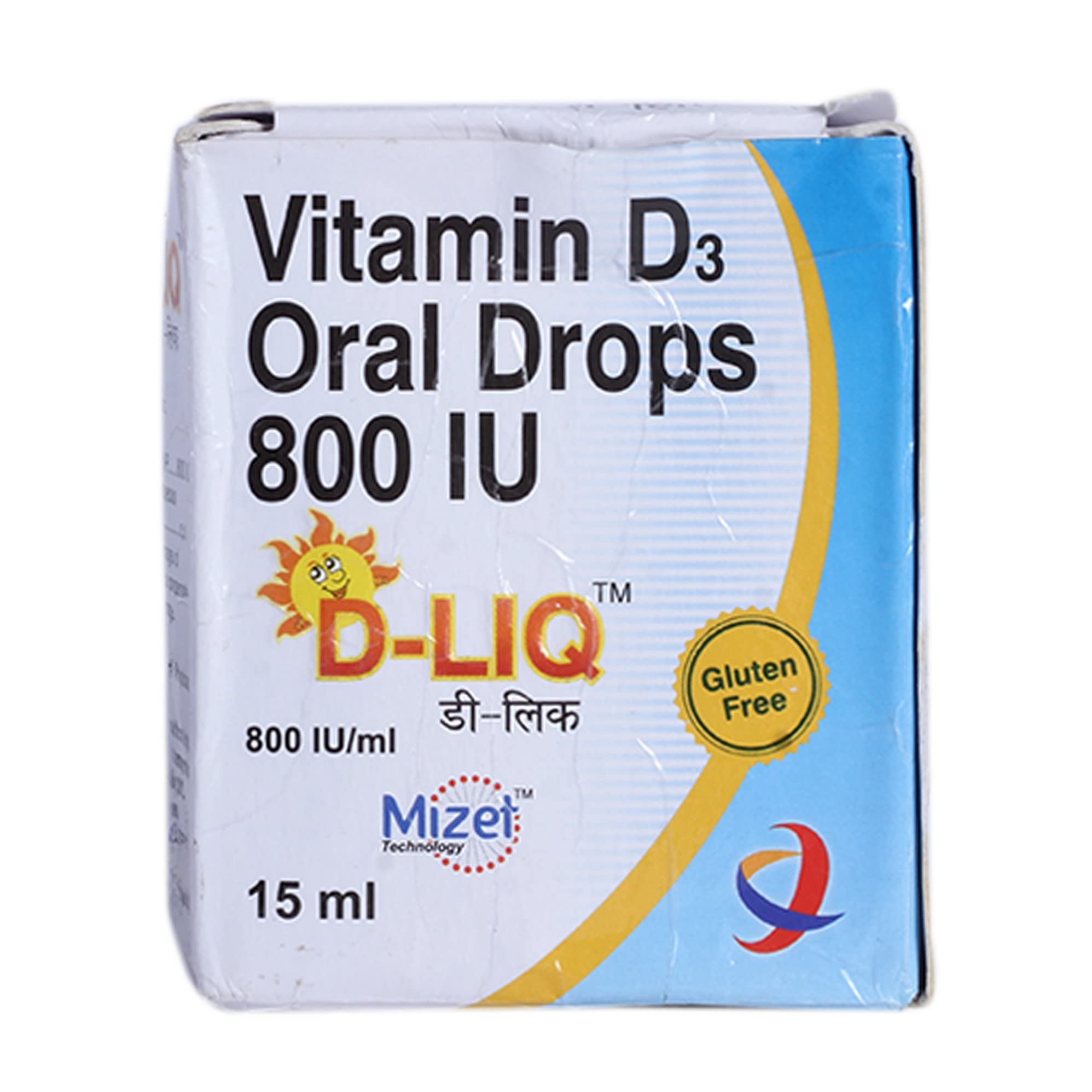 D-LIQ 800IU/ml GLUTEN FREE - Bottle of 15ml Drops