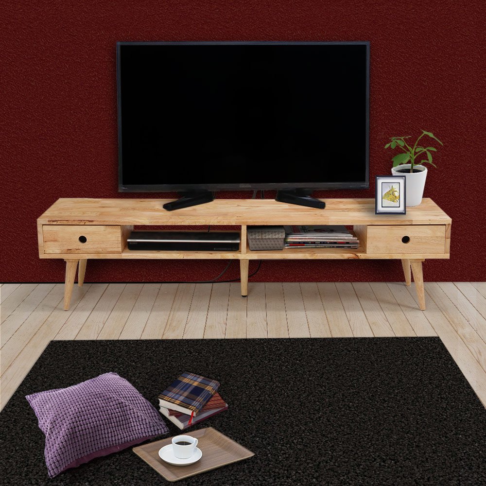 天然木　テレビボード　ナチュラルウッド　インテリア　テレビ台 Amazon.co.jp: 天然木 テレビボード | 北欧風 テレビ台 ローボード