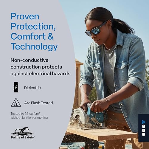 Miniatura 5 de Bullhead Safety Sawfish - Gafas para sala de cultivo con lentes bloqueadores HPS, protección ocular completa para uso en horticultura y jardinería
