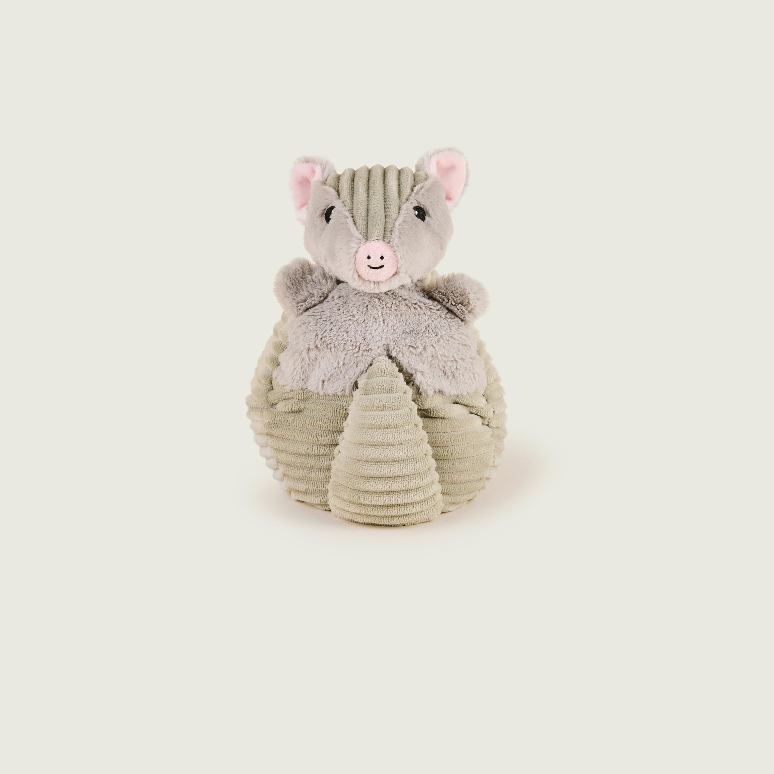 Warmies Armadillo - Peluche de gran tamaño, totalmente apto para microondas y con peso para ansiedad, enfriar en el congelador o calentar en el microondas, cojín de calor suave