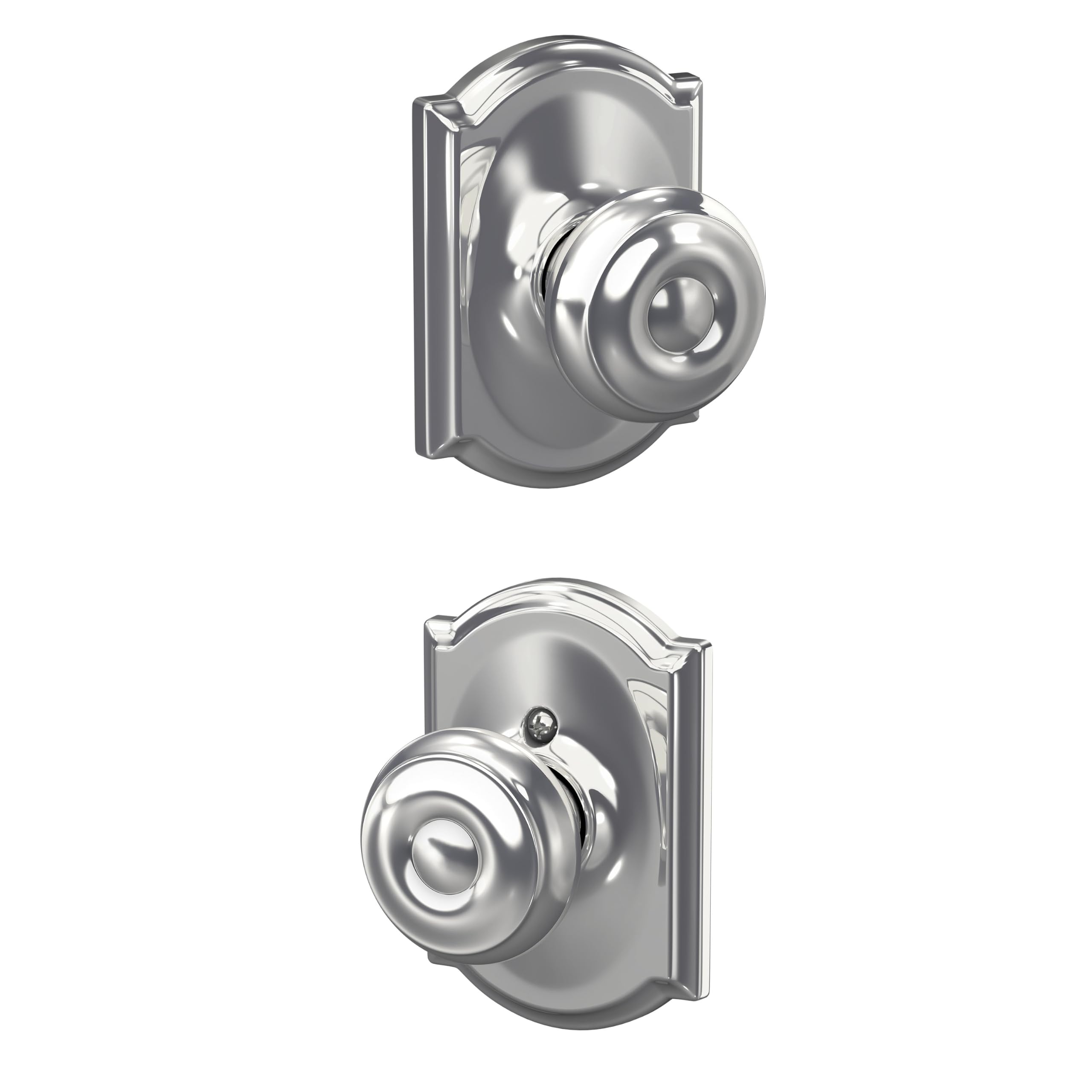 SCHLAGE Georgian Hall/Closet Passage Door Knob, Bright Chrome