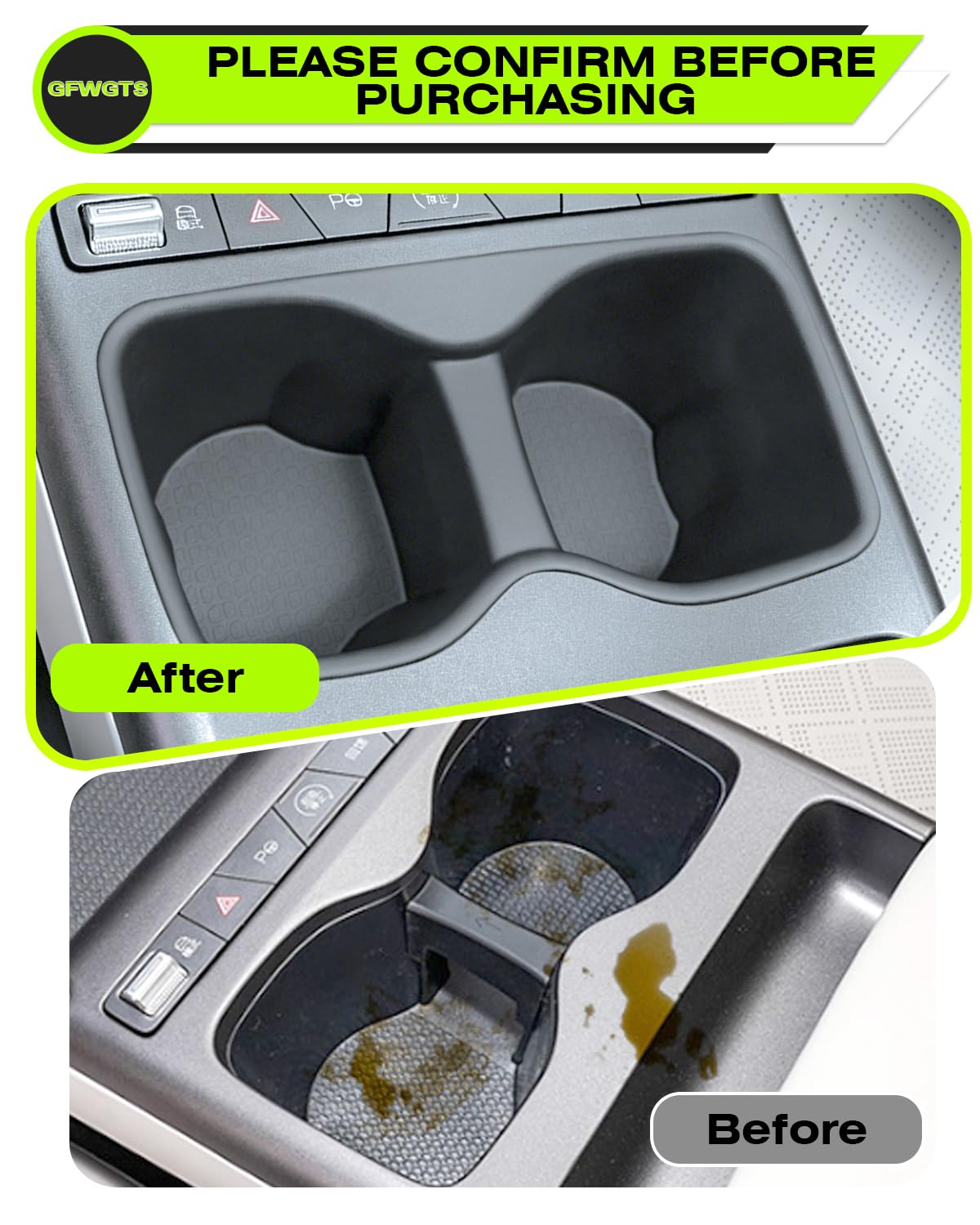 [5 pezzi] Set scatola portaoggetti per console centrale per BYD Atto 2 EV DM-i 2026 (Non per Atto 2 2025), tappetino di ricarica in silicone, vano portaoggetti, organizer per bracciolo, vano