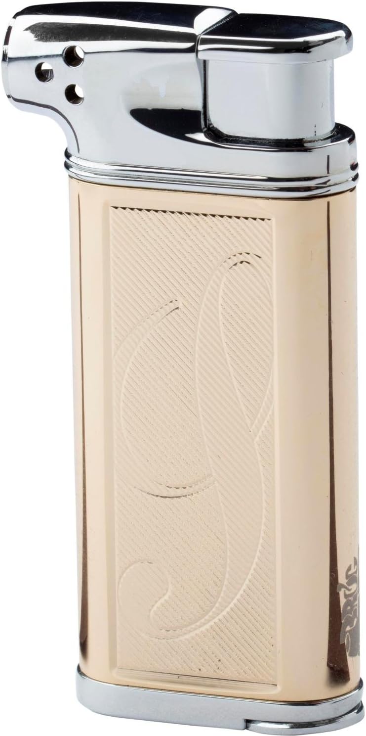 Tobacco Pipe Lighter - 45 Angle Flame - With Pipe Tool - Easy One Push Light
