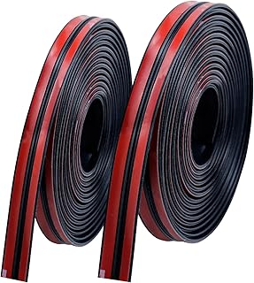 DOTAATDW 32.8Ft Car Sunroof Seal T Shape Car Windshield Weather Stripping Self Adhesive Windshield Rubber Seal for Automotive Truck Roof Sunroof Front Rear Windshield (14mm+19mm)