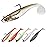 TRUSCEND Fishing Lures for Bass Trout Jighead Lures Paddle Tail Swimbaits Soft Fishing Baits Freshwater Saltwater Jigging Bass Bait Gear Gifts for Men