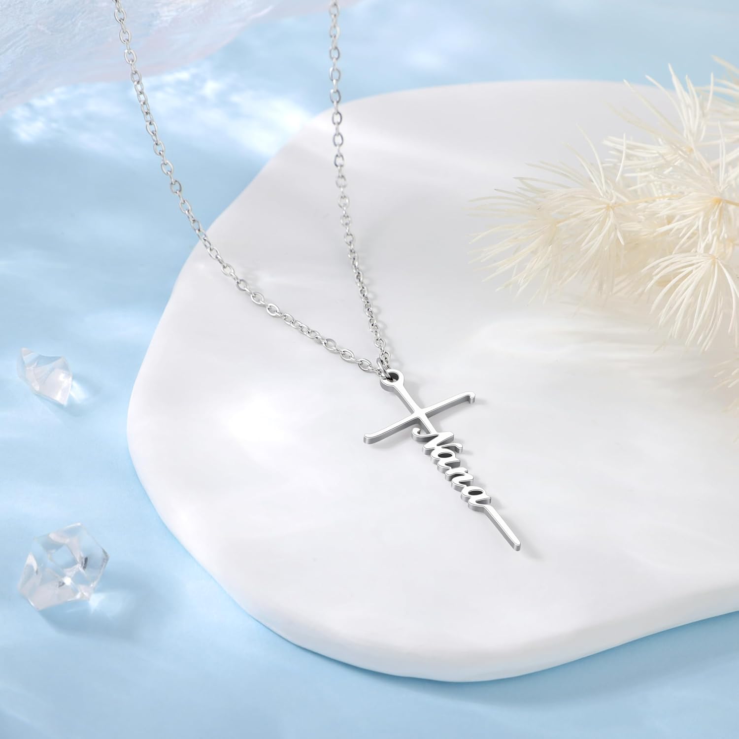 JoycuFF Mother's Day Birthday Religious Necklace Gifts for Women Cross Pendant Necklace for Mother Nana - Image 5