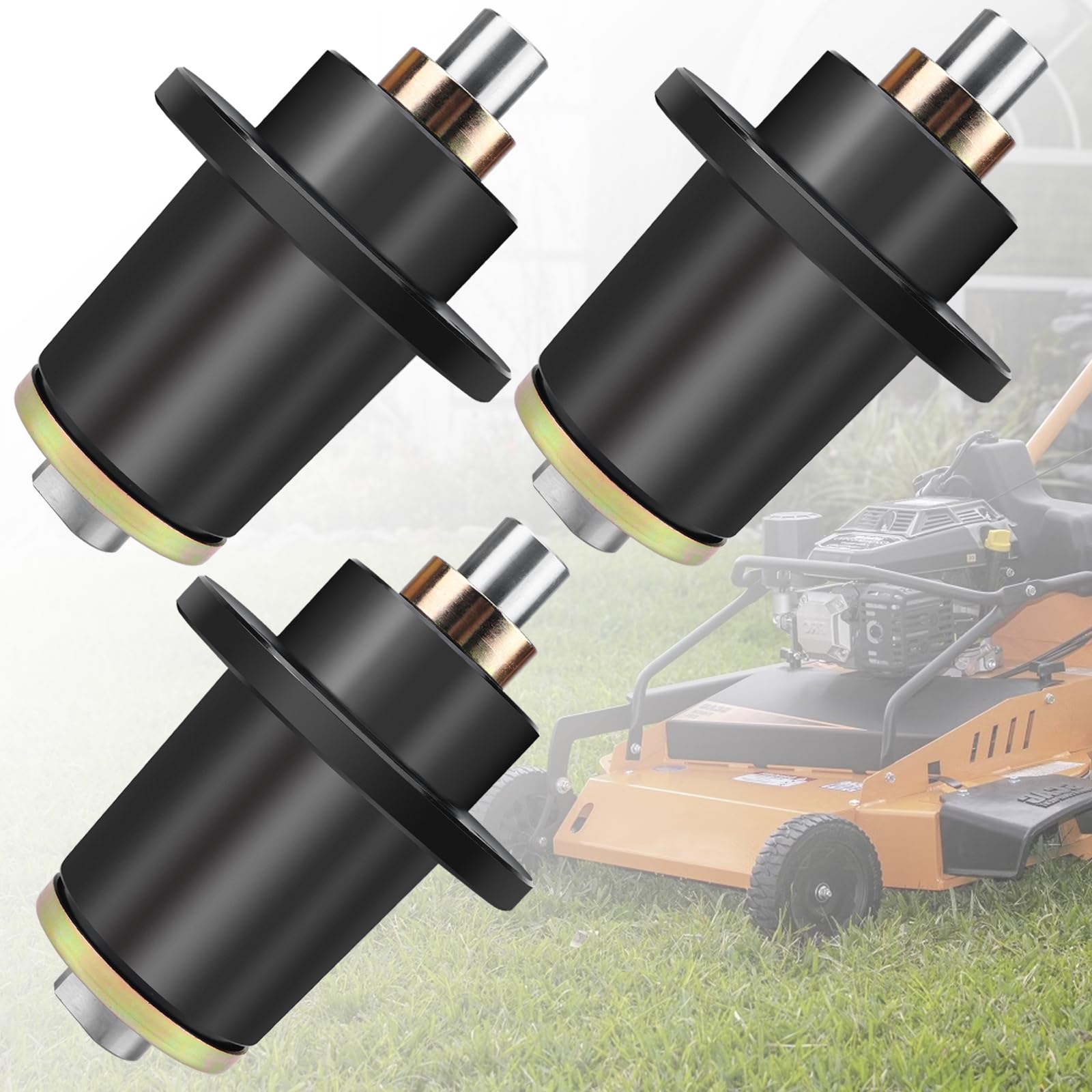 Conjunto de husillo compatible con Bad Boy CZT, ZT Elite, Pup Lightning Series 48 50 52 60 72 pulgadas y para Outlaw XP 2015-2016 sustituye a 037-6015-00,037-6015-50 (paquete de 3)