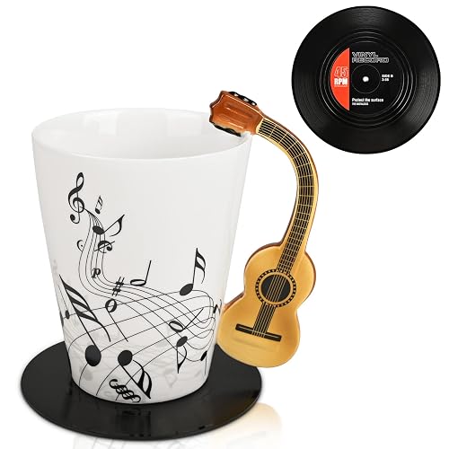 Maustic Guitar Mug, Guitar Gifts for Guitar Players, Music Teacher