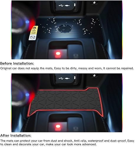 Miniatura 3 de SKTU para Toyota Venza 2021 2022 2023 2024 Alfombrilla para Ranura de Puerta 2024 Venza XU80 Antideslizante Interior Almohadilla para Ranura y