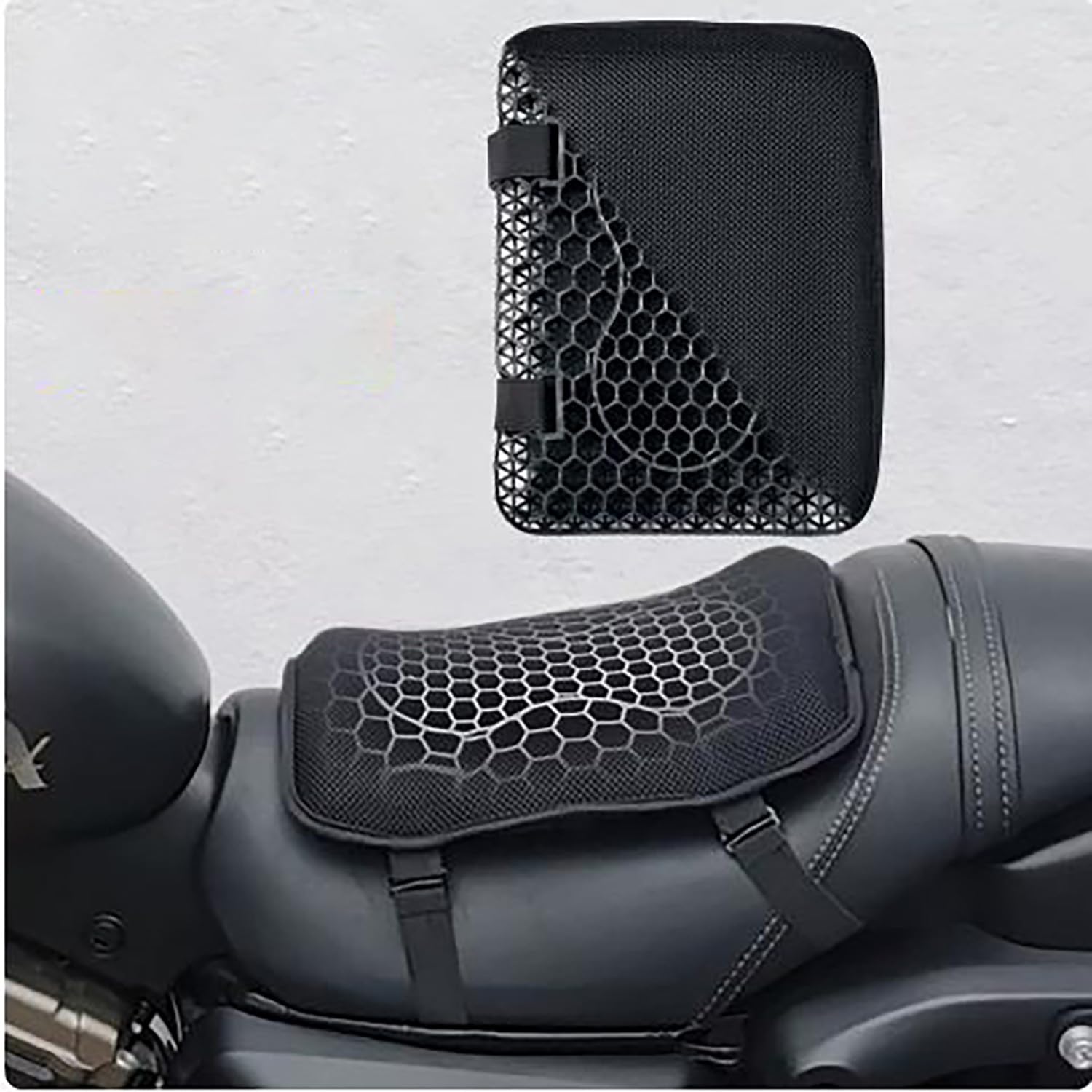 ZORQ Motorcycle Seat Cushion for Benelli TRK 502 2017-pr, Protecting Cushion Seat Cover 3D Shock Absorbing Pressure Relief Air Pad Breathable and Comfortable