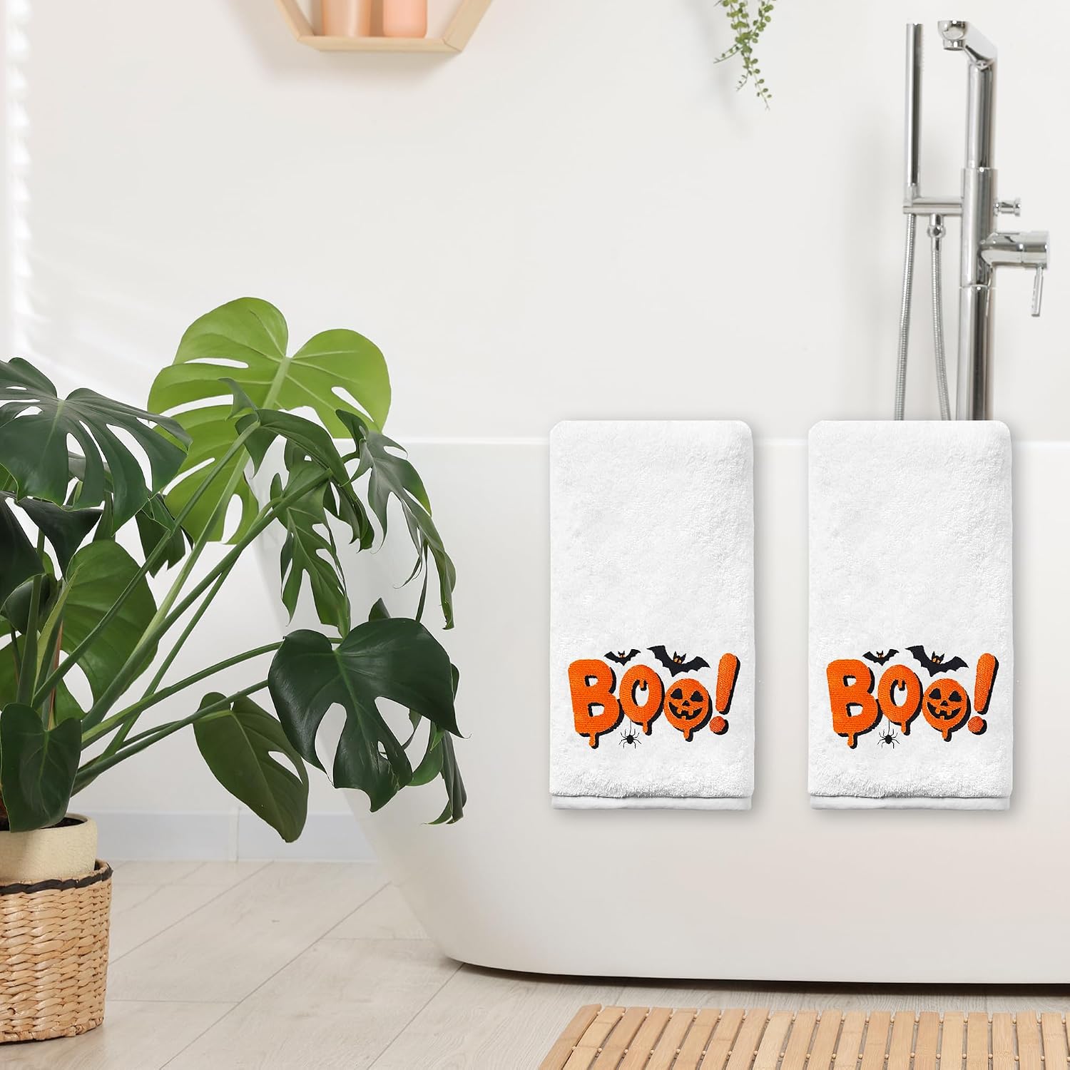Halloween Hand Towels for Bathroom, Halloween Bathroom Decor