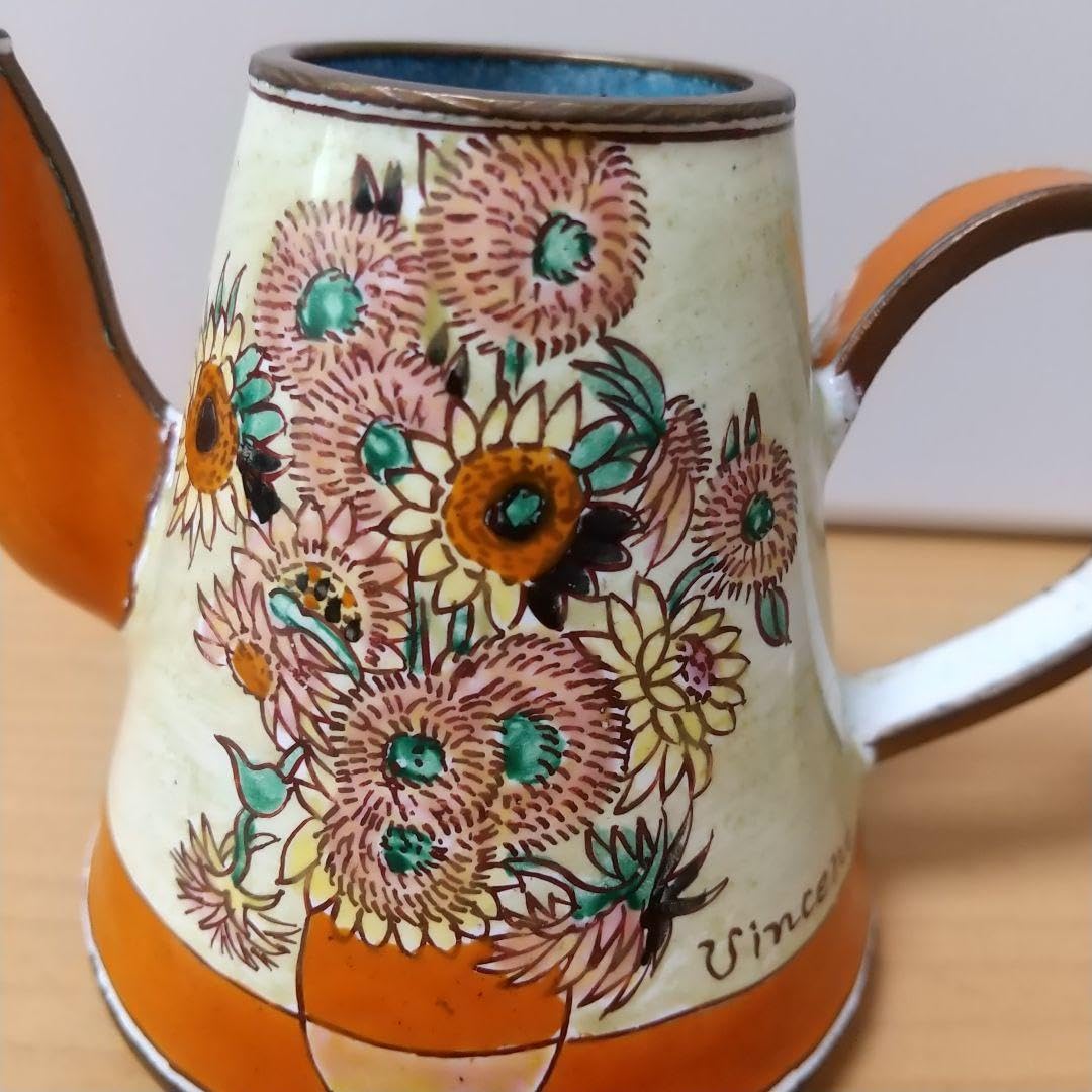 骨董品・手工芸品】ゴッホのひまわり ミニチュアティーポット｜ホビー 