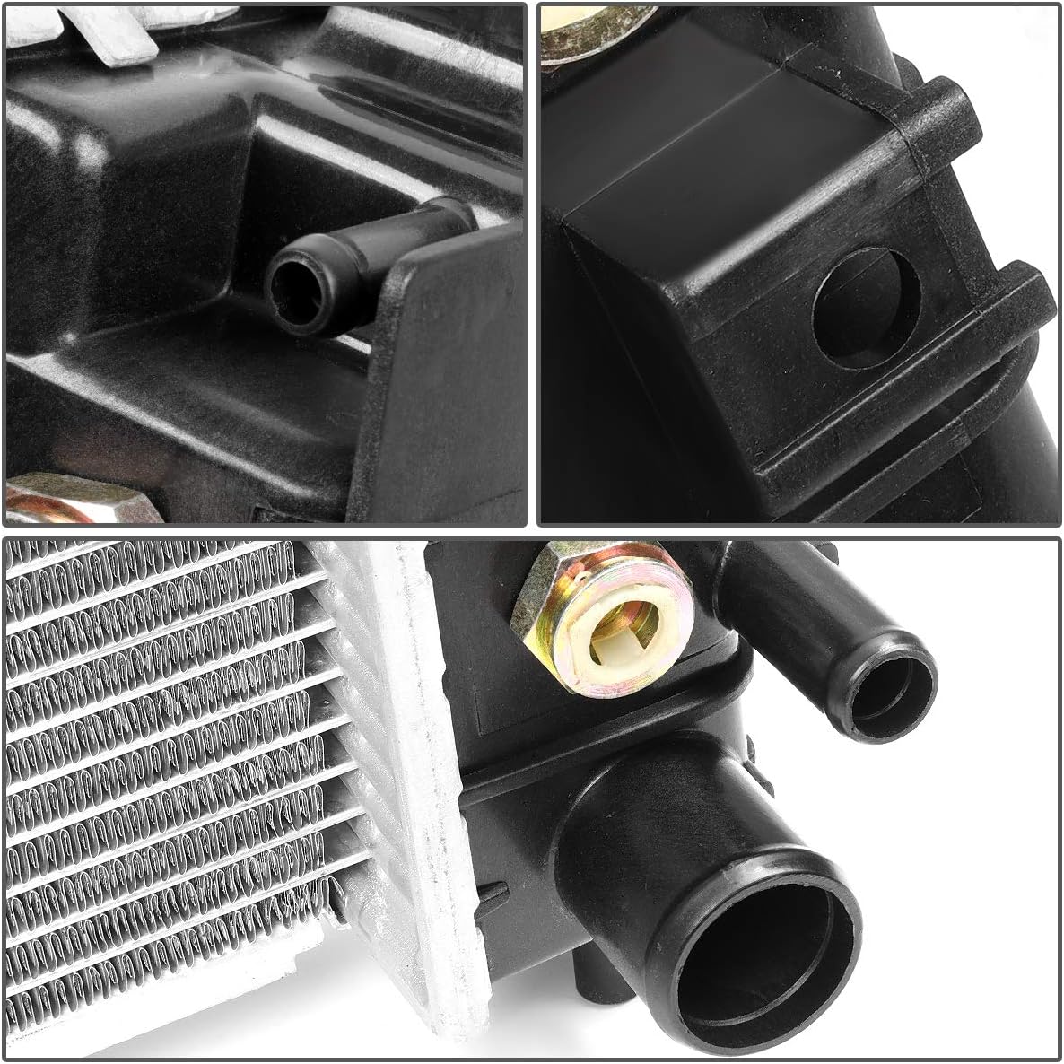 DNA Motoring OEM-RA-2258 OE Style 1-Row Aluminum Core Radiator DPI 2258 Compatible with 04-07 Freestar/Monterey, 29-7/8" W X 16-13/16" H X 1" D, 1-9/16" Inlet / 1-9/16" Outlet