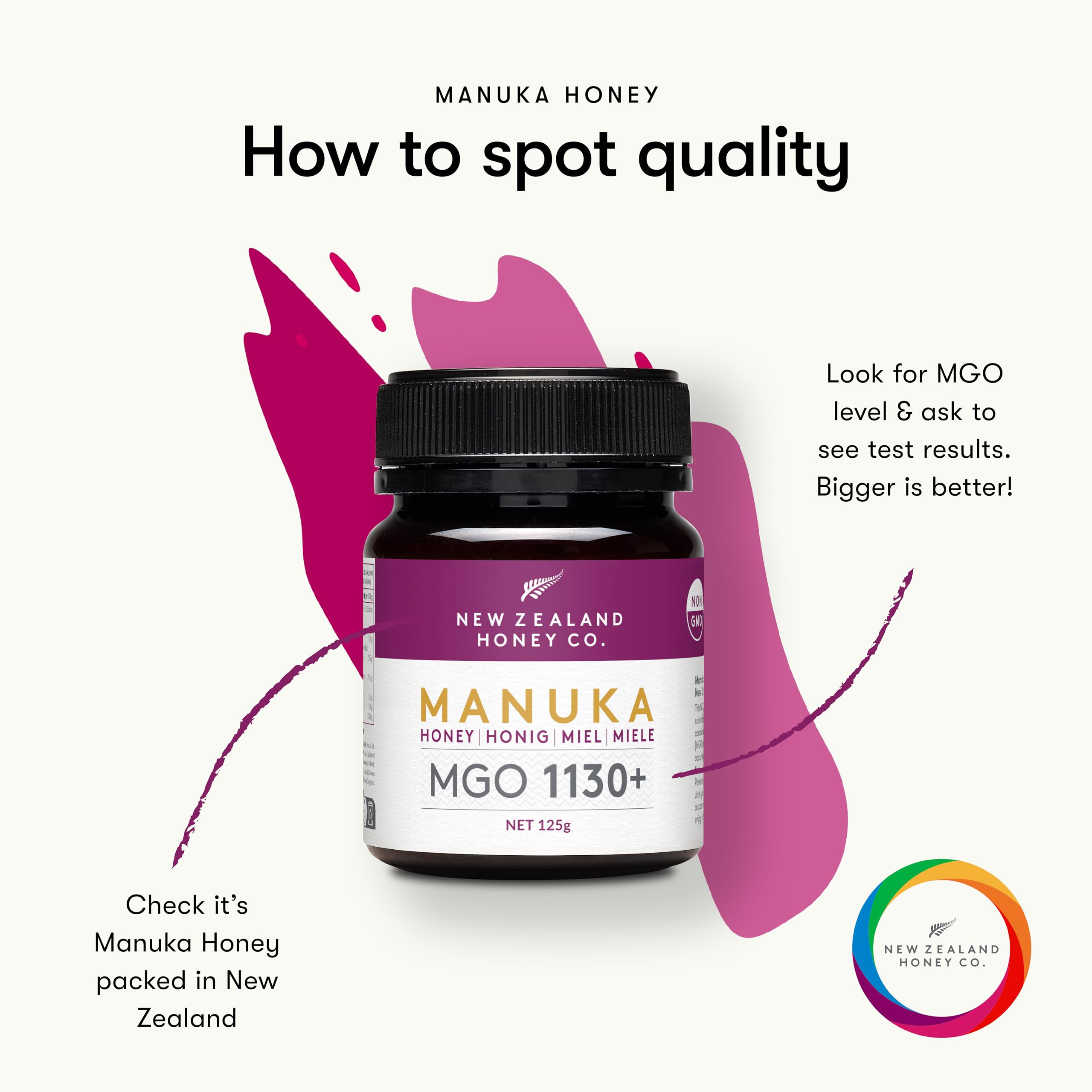 Manuka Honey MGO Grades 125g (MGO 1130+)