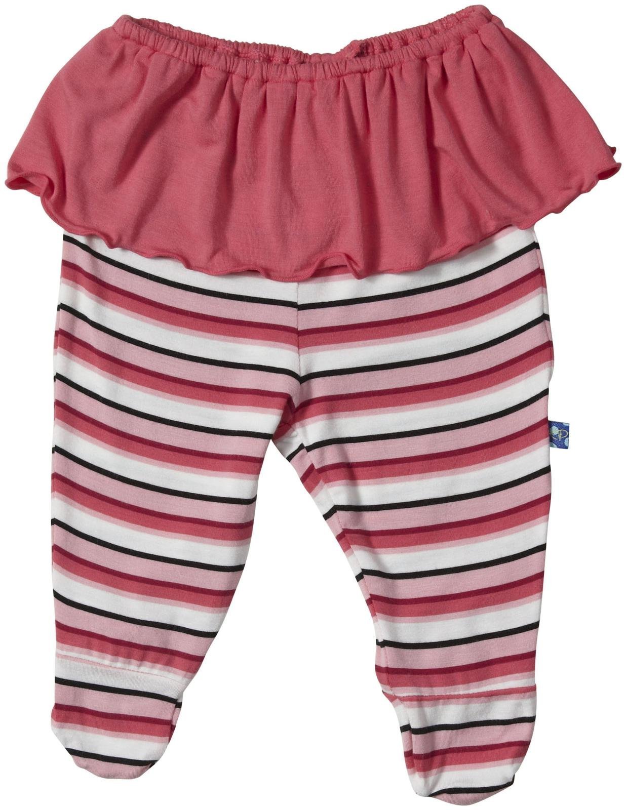 KicKee Pants Print Footed Pant w/Skirt (Baby) - Winter Rose St-0-3 Months, Winter Rose St, 0-3 Months