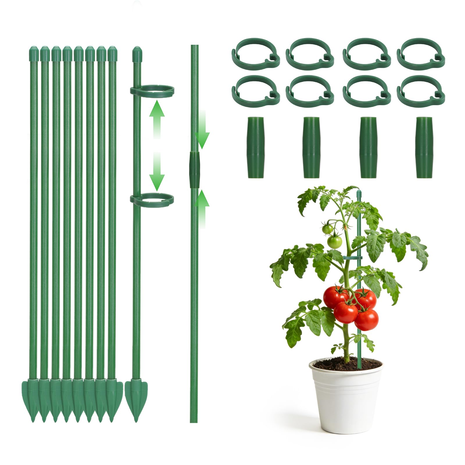 kinglake tuteurs plantes 30cm lot de 8