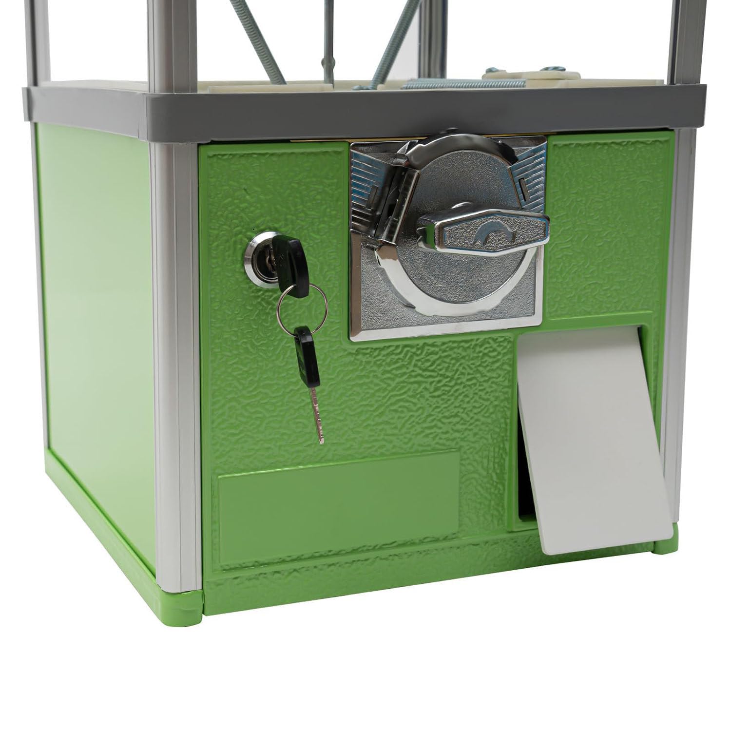 Bonbonautomat, kommerzieller Bonbon-Kaugummiautomat, automatischer Kapselautomat für Einzelhandelsgeschäfte, Hüpfball-Spender für Spieleläden, weiß (Green)