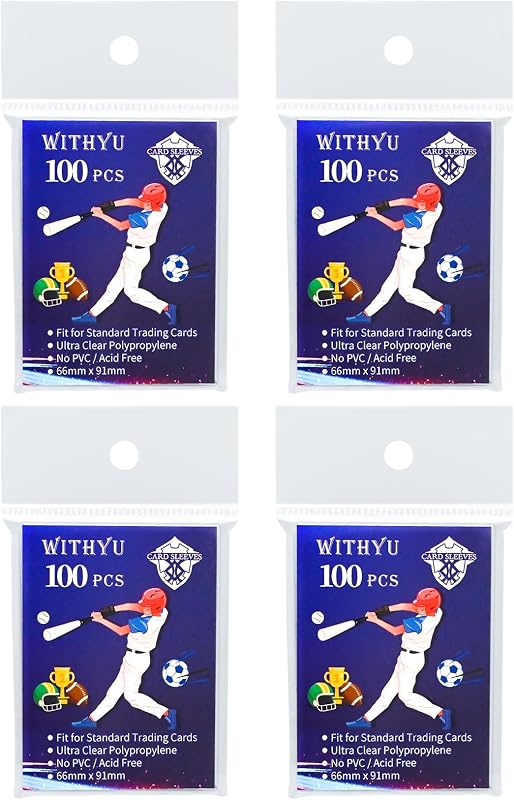 400 fundas suaves para tarjetas comerciales, fundas para tarjetas Penny de carga superior para tarjetas estándar de 2,5 x 3,5 pulgadas, protector de tarjetas ultra transparente para tarjetas de juego, béisbol, tarjetas zapatillas, mini fotos