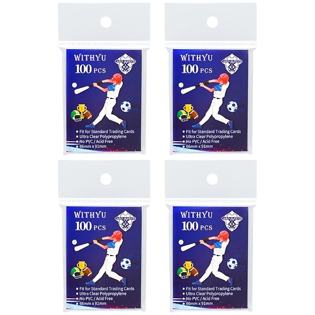 400 Unidades Fundas Blandas Para Cartas,Fundas de Carga Superior Para Tarjetas Estándar 64x89mm,Protector de Tarjetas Ultra Transparente Para Tarjetas de Juego,Tarjetas de Fútbol,Mini Tarjeta de Foto