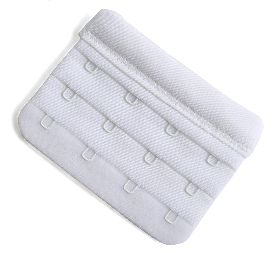 Bra Extenders 4 Hook Soft Bra Strap Extension 2.4 x 3.0 Inch Pack of 3