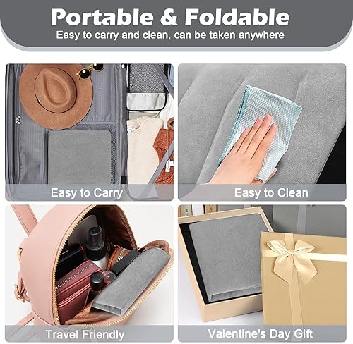 Miniatura 7 de TheClover Cojín inflable portátil de cuña  Paquete de 2 posicionadores corporales, almohada plegable de cuña para dormir, viajes, espalda, cama,