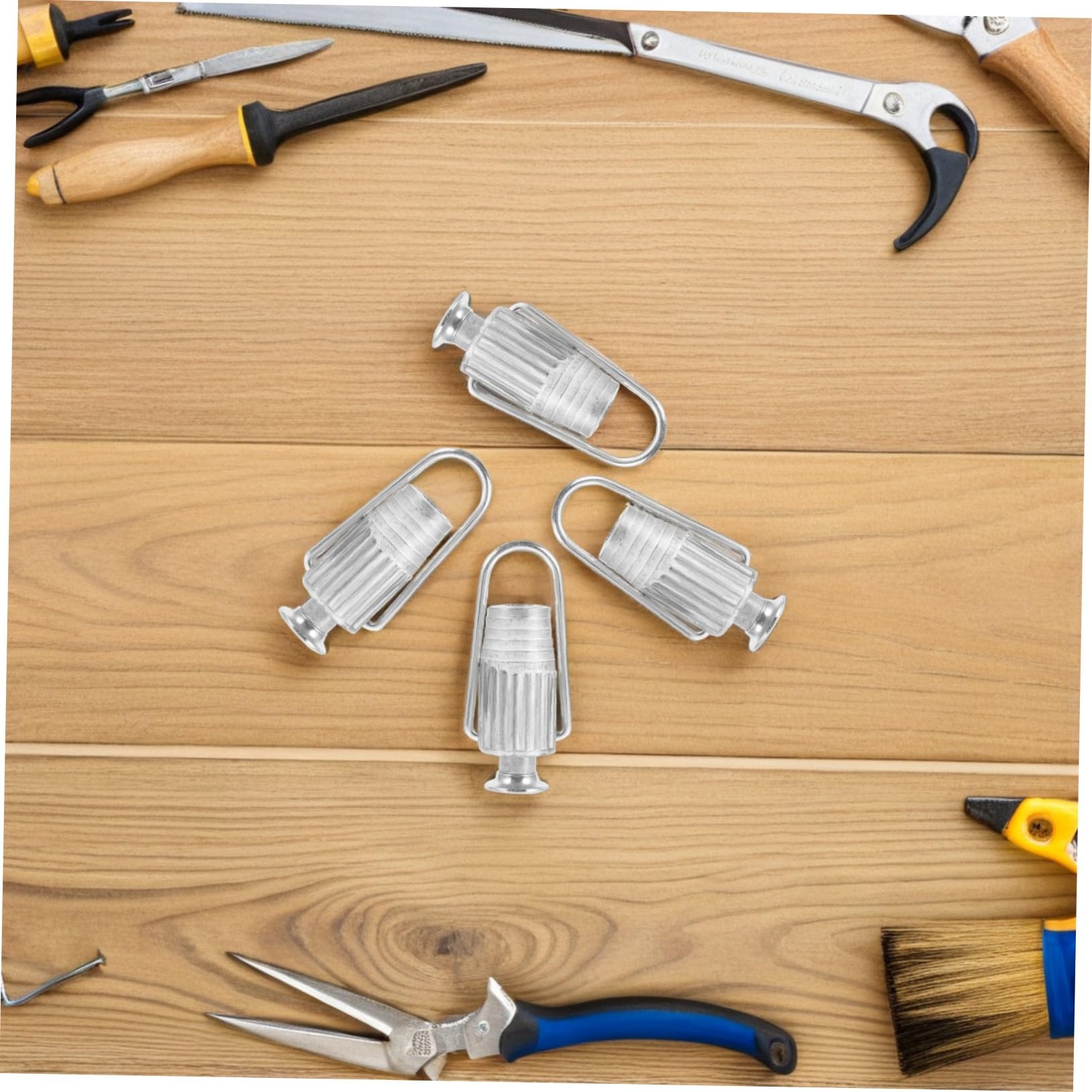 Gadpiparty 5stücke Wäscheleinenspanner aus Aluminium Drahtklemme für Wäscheleinen Leinenspanner zum Einfachen Befestigen im Garten Balkon Metall-wäscheleinespanner für Outdoor-nutzung