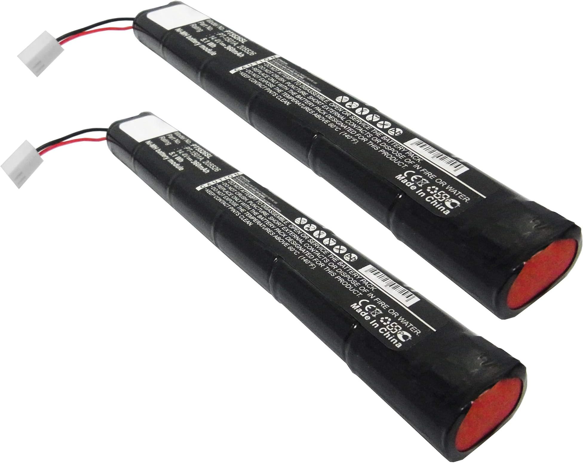 2x subtel® Battery Replacement for Brother PocketJet PJ-623, PJ-663, PJ-673, PJ-622 PA-BT-500 Mobile Photo Printer/Label Maker 360mAh