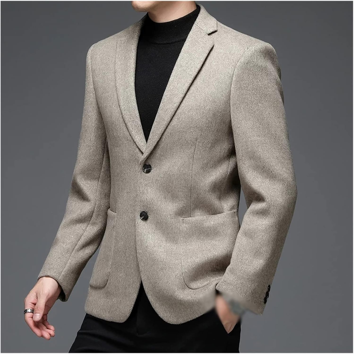 Autumn and Winter Suit Middle-Aged Men's Casual Jacket Slim Jacket(XXXL Code)